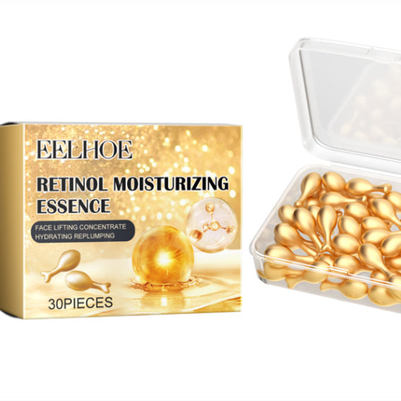 EELHOE Retinol Serum Facial Moisturizing Capsules 1 bottle gold