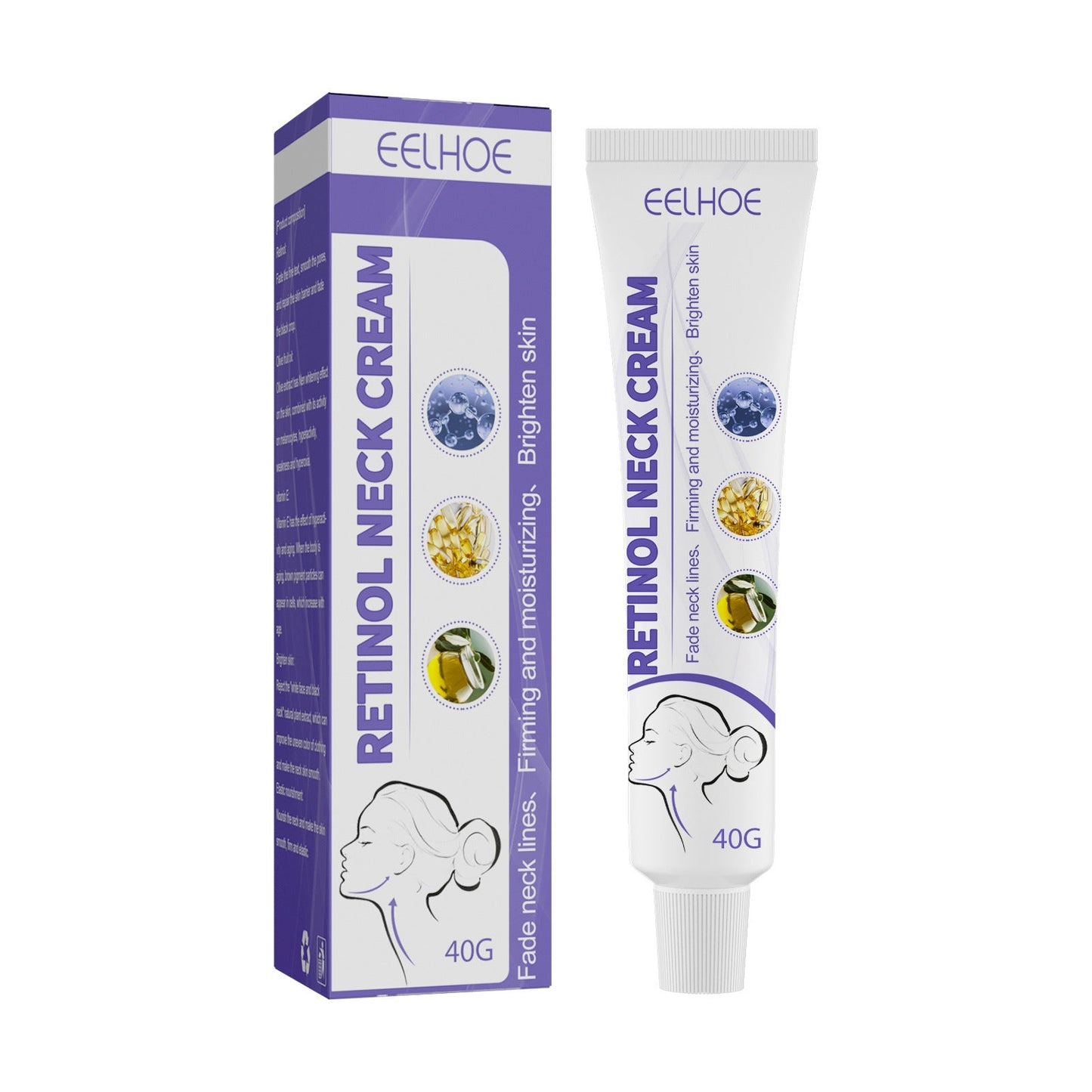 EELHOE Retinol for neck lines Cream Nourishing And Firming Neck Skin Reshaping 40g Boxed EELHOE COSMETICS