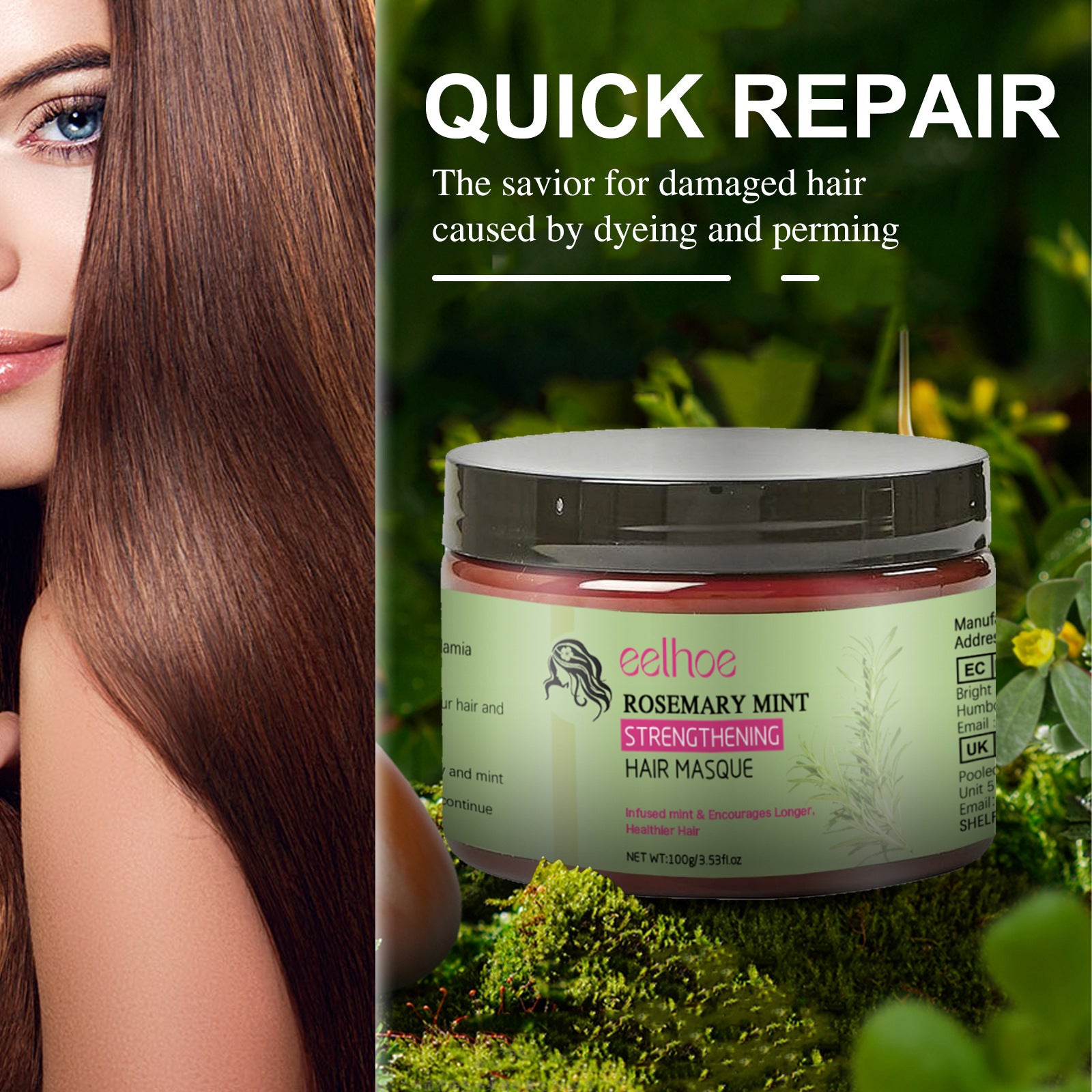 Eelhoe Rosemary Hair Mask Strengthening Deep Nourishing And Repair