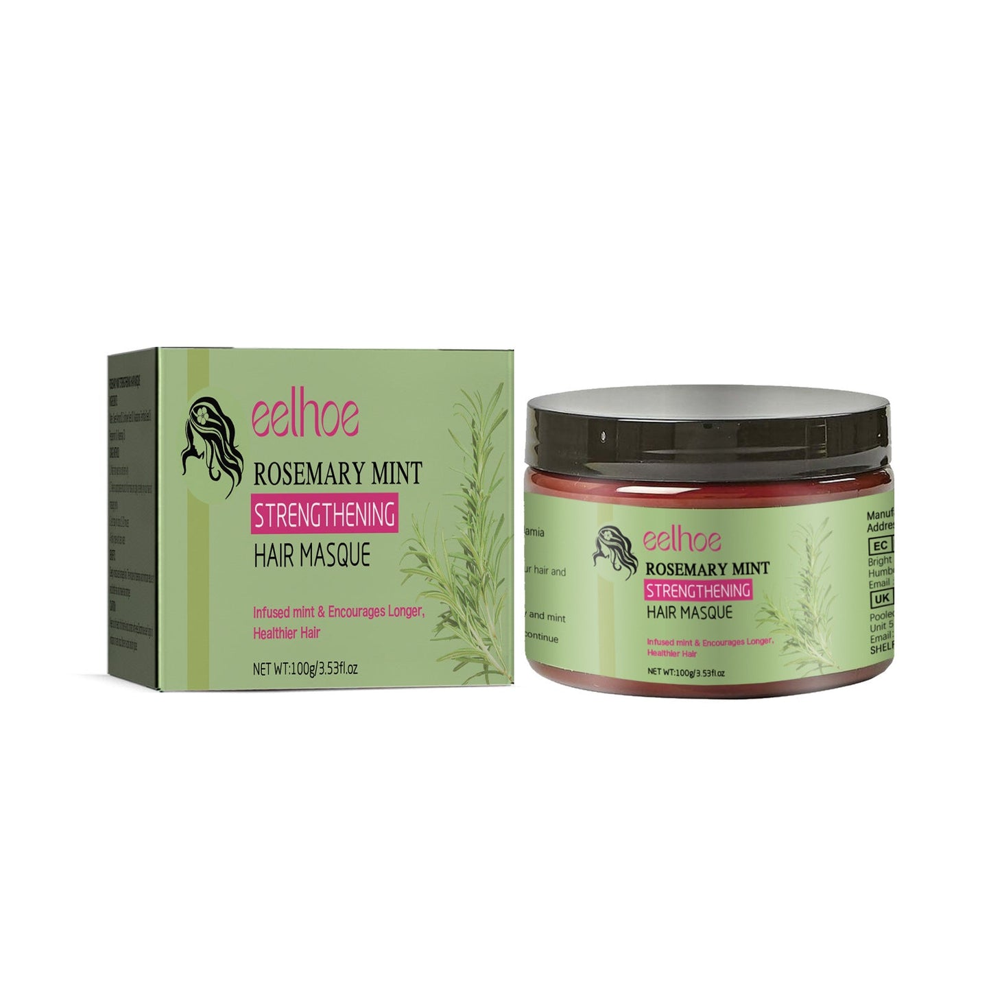 Eelhoe Rosemary Hair Mask Strengthening Deep Nourishing And Repair 100g EELHOE COSMETICS