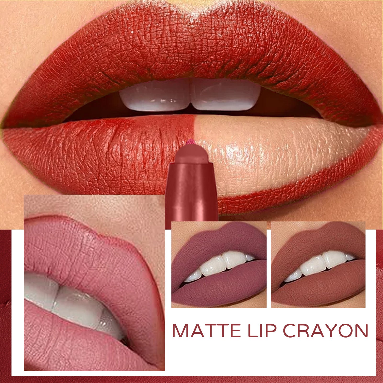 EELHOE Set 6-color Matte Lip Liner Outline Natural