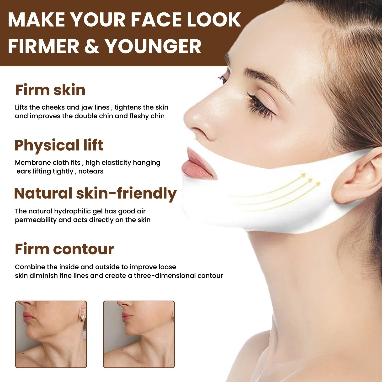 EELHOE Shaping Small V Face Facial Tightening Ear-mounted Mask EELHOE COSMETICS