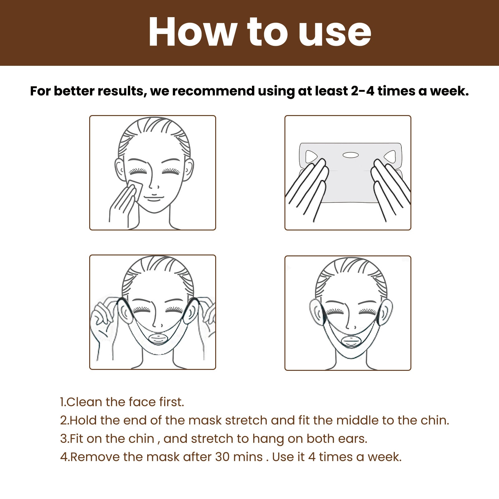 EELHOE Shaping Small V Face Facial Tightening Ear-mounted Mask EELHOE COSMETICS