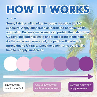 Eelhoe Sunscreen Patch For Face UV Dots Sun Stickers UV Patch Adhesive Sunblock Face Patch Waterproof Self Garden Picnic Hiking Beach EELHOE COSMETICS