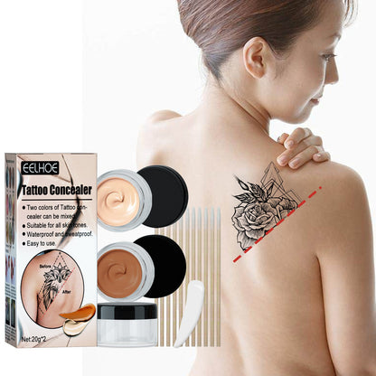 EELHOE Tattoo Concealer Scar Birthmark Invisible Waterproof Three Years Tattoo Concealer Suit EELHOE COSMETICS