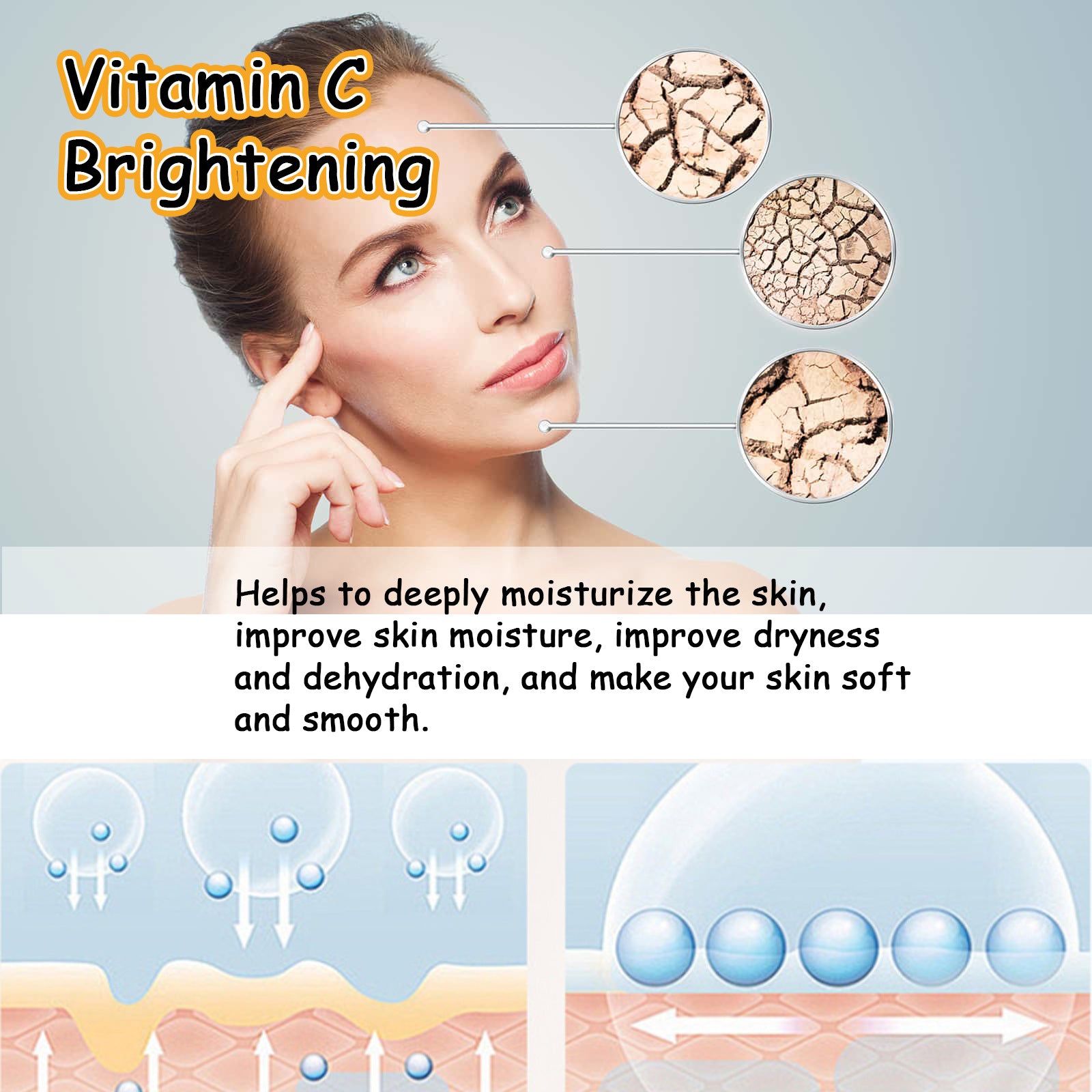 EELHOE Vitamin C for Face brightening Dull And Even Skin Color Nourishing Moisturizing Dull