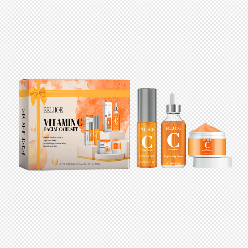 EELHOE Vitamin C Skin Care Set Nourishes Face Orange