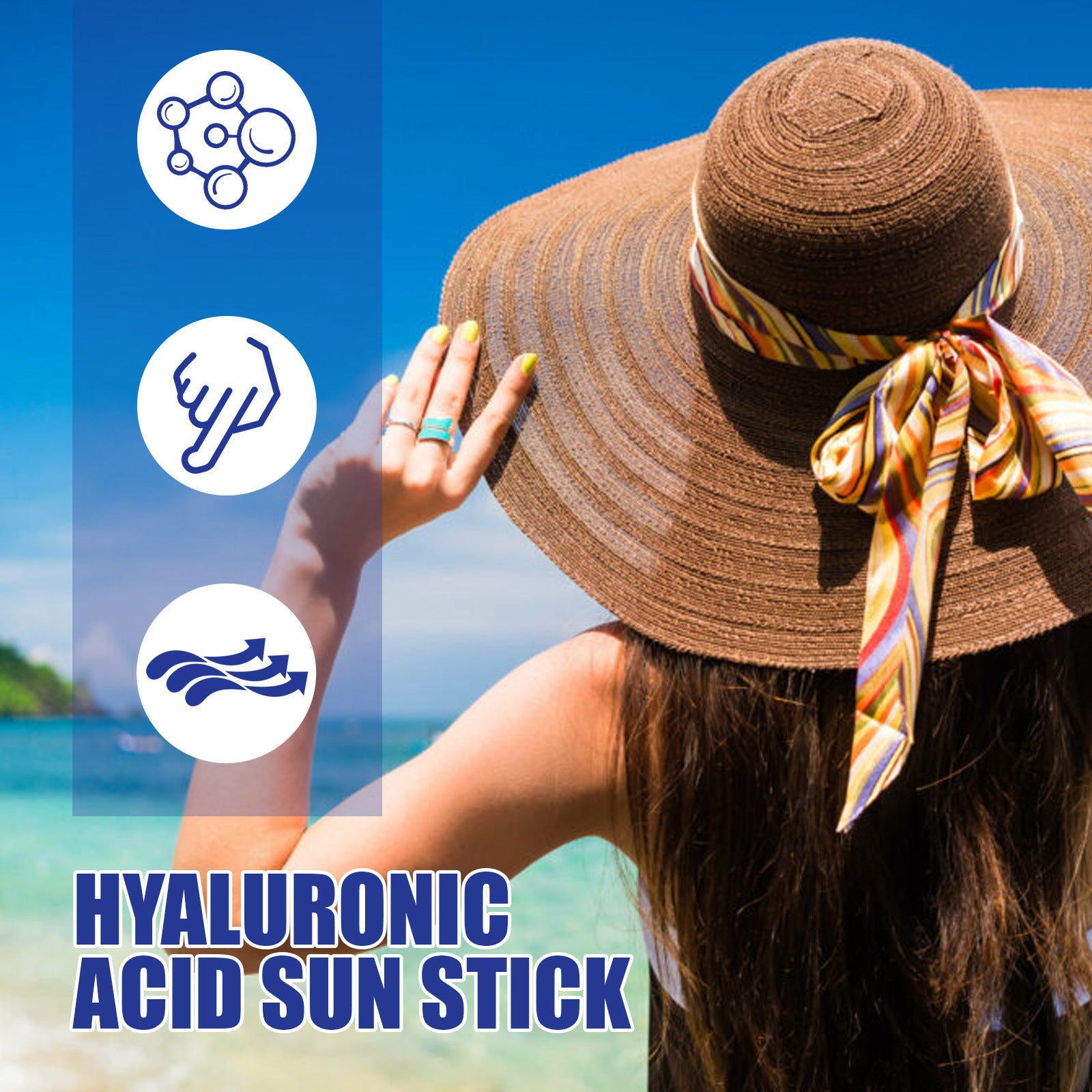 Eelhoe Waterproof SPF50 Hyaluronic Acid Sun Block Stick