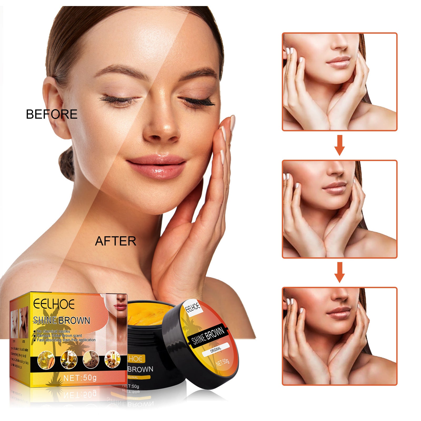 EELHOE Wheat Complexion Body Tanning Moisturizing EELHOE COSMETICS