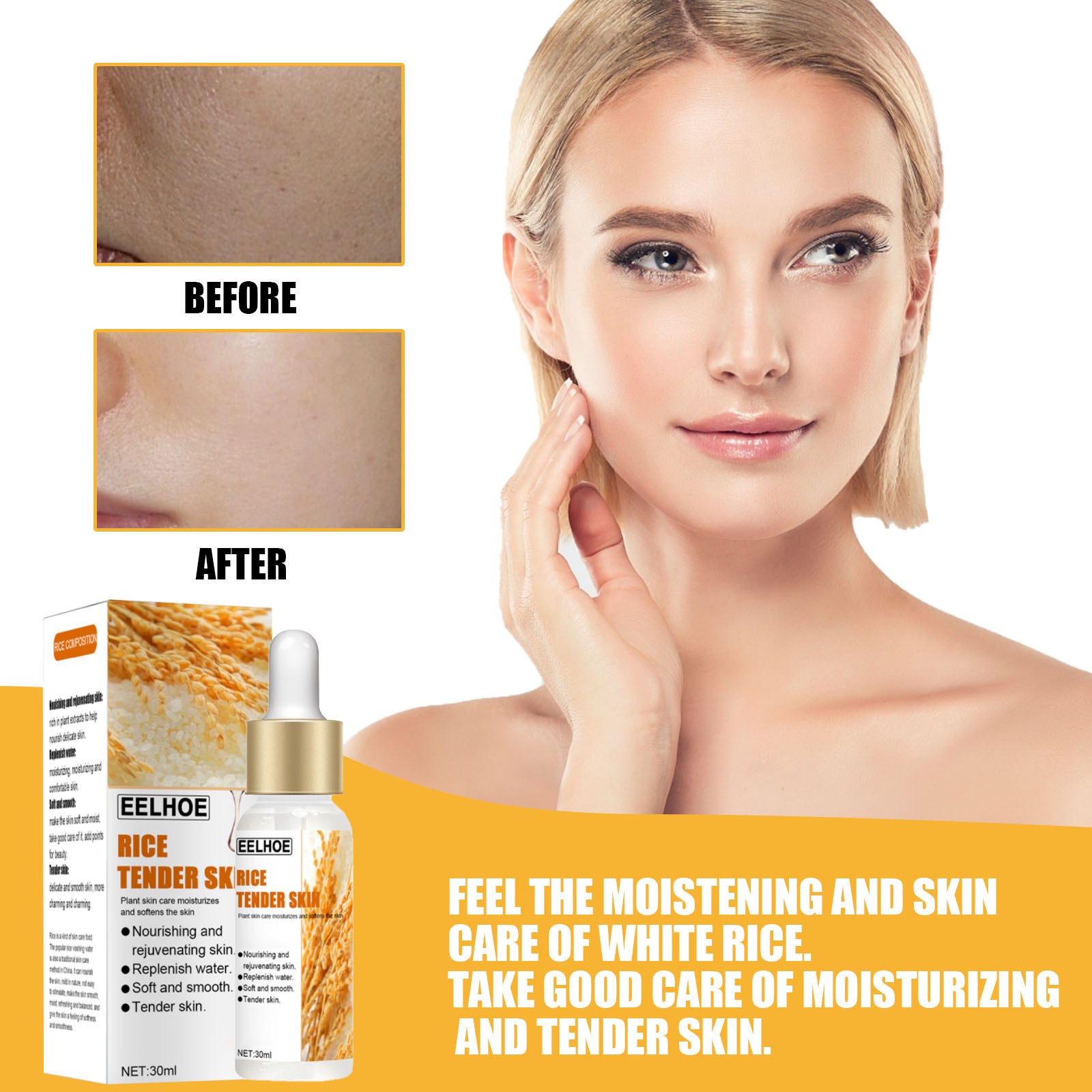 EELHOE White Rice essence Moisturizing And Brightening Skin Original