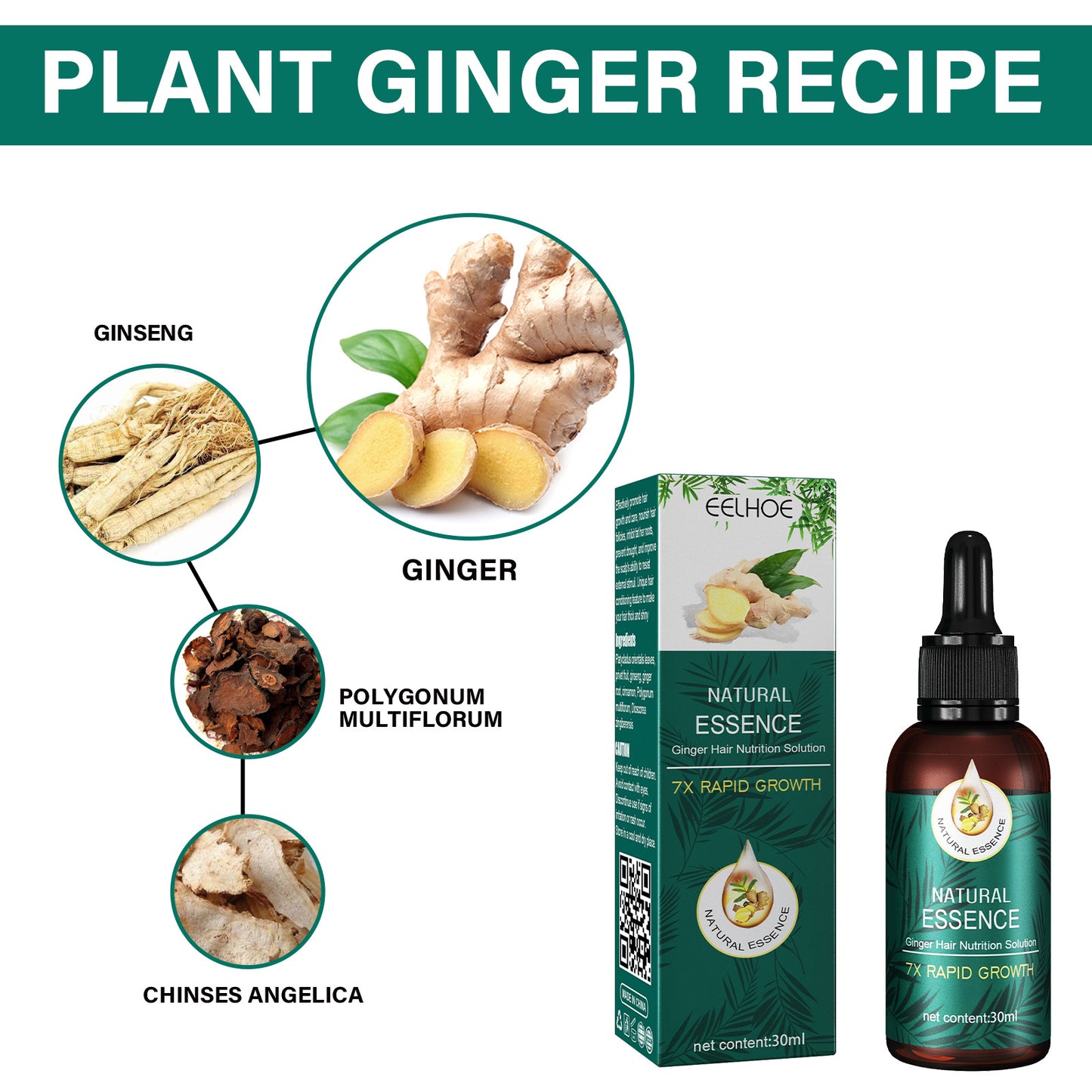 EELHOE Ginger Up Regrow & Repair Hair Nutrition Hair Care Essential Oil EELHOE COSMETICS