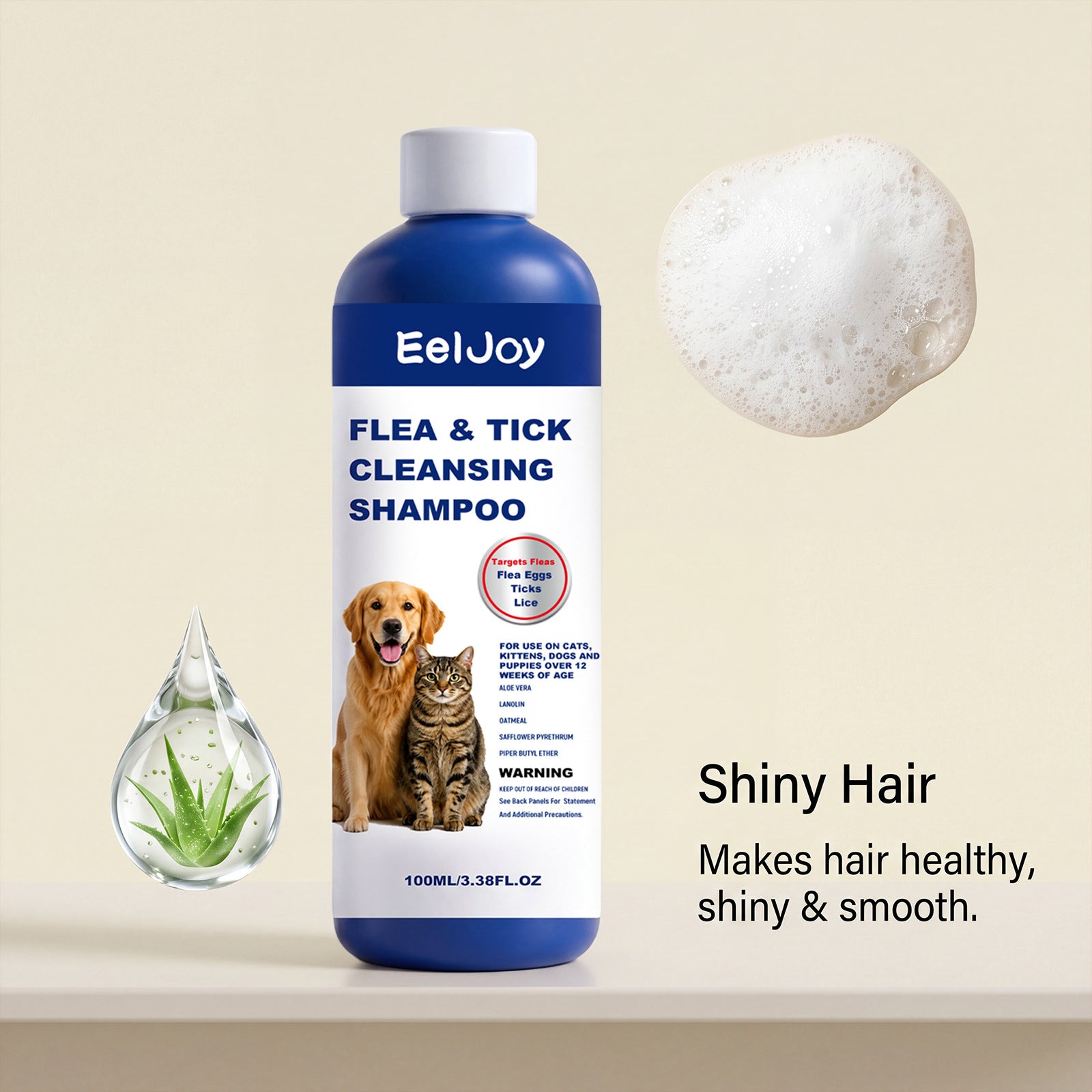 Pet Flea Tick Cleaning Shampoo EELHOE COSMETICS