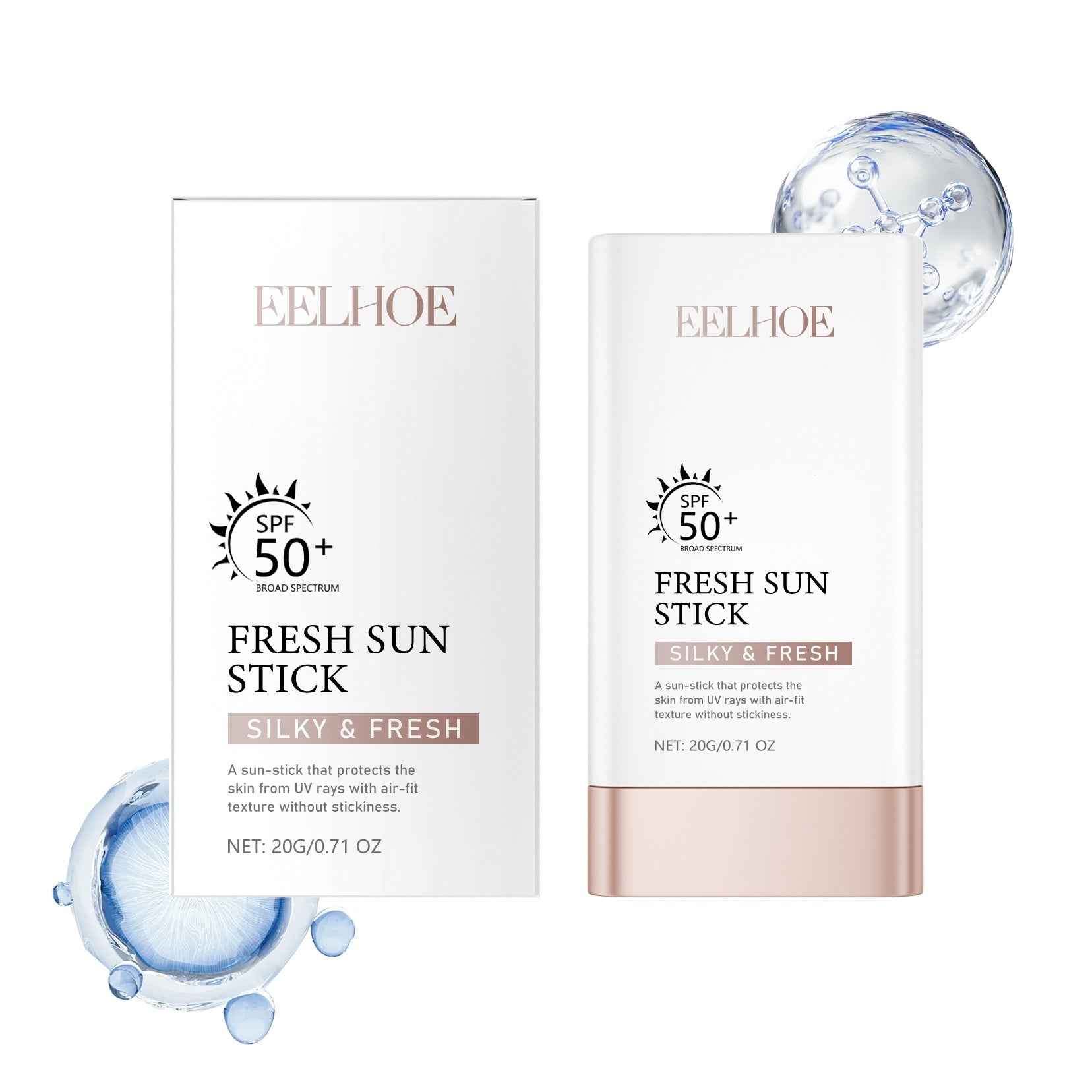 EELHOE Gentle & Lightweight Sunscreen Stick – Invisible Mineral SPF Protection