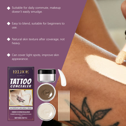 EELHOE Tattoo Concealer Suit – Full Coverage Waterproof Tattoo Cover Kit EELHOE COSMETICS