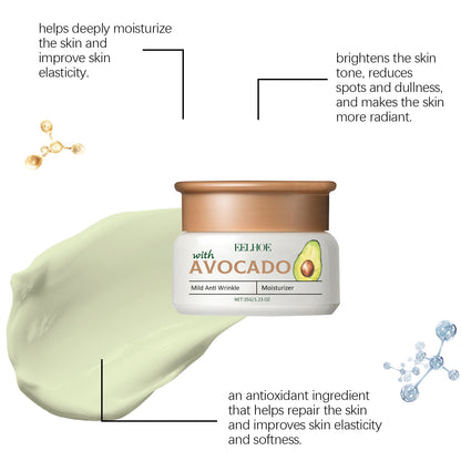 EELHOE Avocado Fade Anti-Wrinkle Face Cream – Deep Hydration & Skin Renewal EELHOE COSMETICS