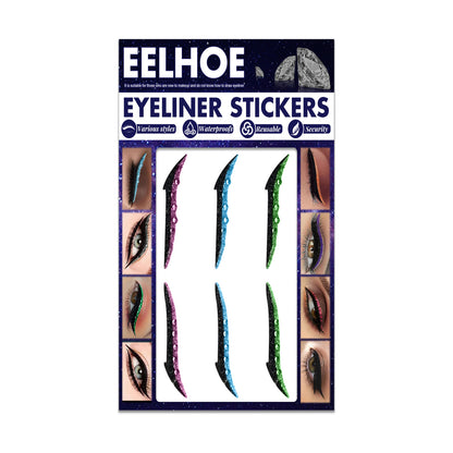 EELHOE Colored Diamonds Eyelid Line Sticker Waterproof Self-adhesive Eye Liner Eyeliner 4 Style EELHOE COSMETICS