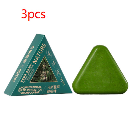 Usman Grass Herbal Shampoo Bar with Polygonum & Osmanthus Scent EELHOE COSMETICS