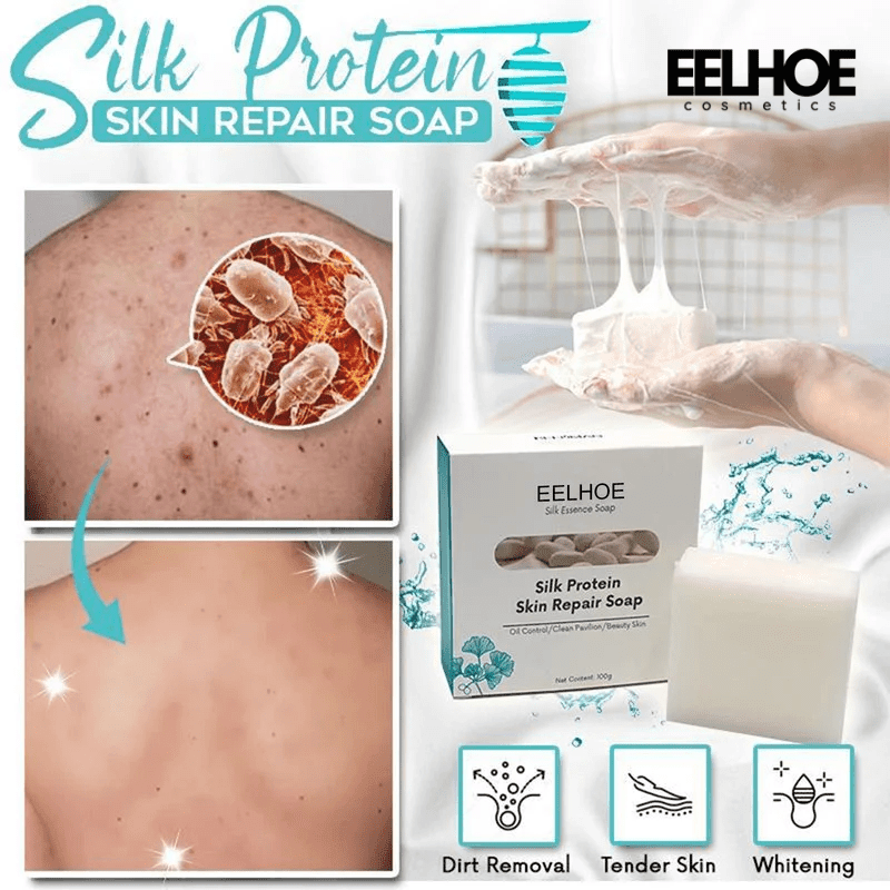 EELHOE Goat Milk Protein Multi-purpose skin repair soap Acne Face removing Soap Deep Cleansing and Repairing Skin Oil Control Makeup Removal Moisturizing Skin Soap