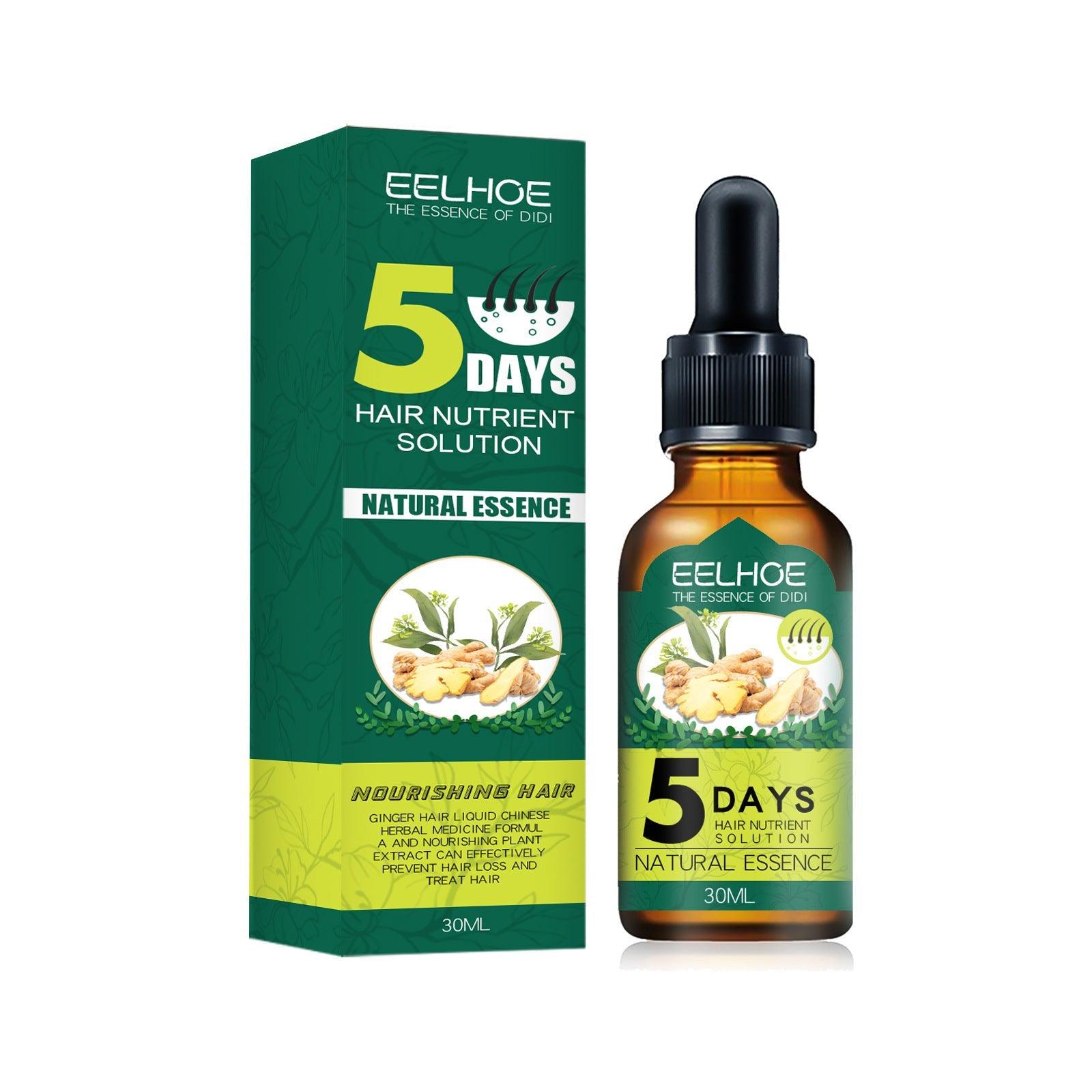 EELHOE Hair oil regrowth Ginger Essential Oil for Alopecia and Hair Loss (30ml) Green 30ml EELHOE COSMETICS