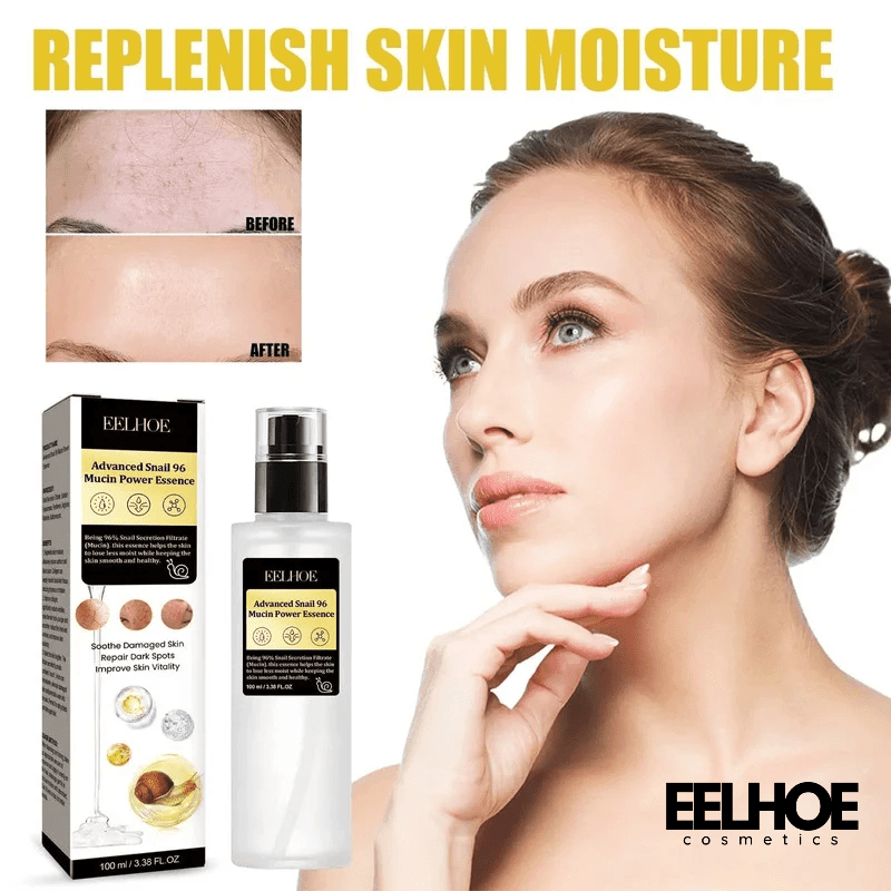 EELHOE Snail Mucin 96% Power Repairing Essence for Anti acne Dark Spots and Fine Lines 1pc EELHOE COSMETICS